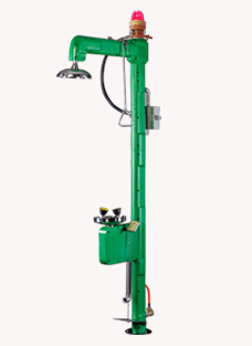 防凍電伴熱304不銹鋼復(fù)合式洗眼器（綠色ABS）BH30-1062L